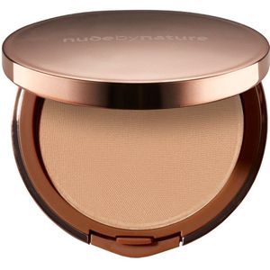 Nude by Nature Flawless Pressed Powder Foundation Compacte Poeder Foundation Tint N3 Almond 10 g