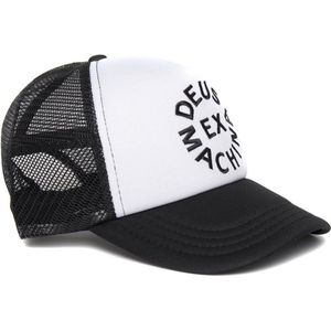 Deus Ex Machina Circle Logo Trucker Hat - Black/White ONE SIZE Black/White