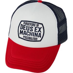 DEUS Waxxy Trucker cap - Navy Red