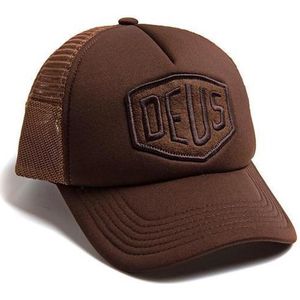 DEUS Fleece Shield Trucker cap - Brown