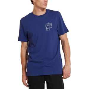 Deus Ex Machina - Venice Skull - T-shirt - Blauw - Regular Pasvorm