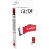 Glyde - Strawberry - Condooms - 53 mm - 10 stuks