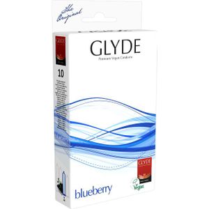 Glyde - Blueberry - Condooms - Blauw - Natuurlatex
