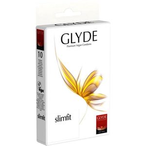 Glyde Ultra Slimfit 10 smalle condooms, veganistisch, 49 mm breedte