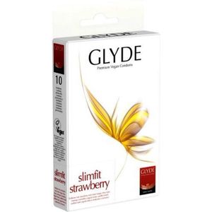 Glyde Ultra Slimfit Aardbei- 10 condooms