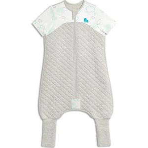 Love to Dream - Slaappak - Grijs Wit - Pyjama en Dekbed in 1 - Peuter - 24-36 maanden