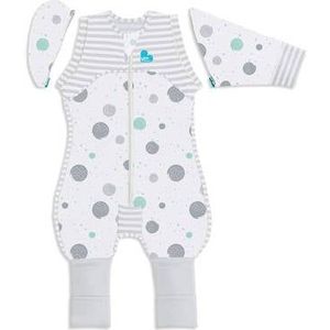 Love to Dream - SwaddleUp Fase 2 - Overgangsslaapzak - Wit/Grijs - TOG 0,2