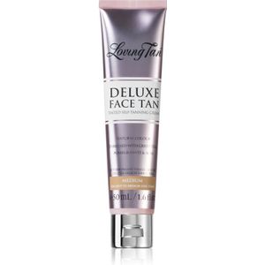 Loving Tan Deluxe Face Tan Zelfbruinende Gezichtscrème Tint Medium 50 ml