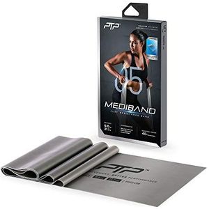 PTP Unisex - volwassenen Medi, fitnessbanden, grijs, 150 x 15 cm