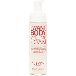 Eleven Australia - I Want Body Volume Foam - Styling Mousse - Kleurloos - 200ml