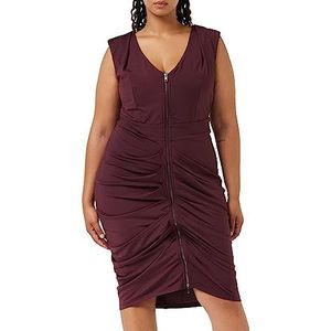 CITY CHIC Grote maten jurk sexy laken, in Bordeaux, maat, 22, Bordeaux, 48 grote maten