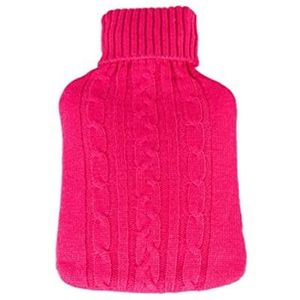 Warmwaterkruik Warmwaterkruik 2 Liter Rubberen Warmwaterkruik Met Deksel Gebreid, Voor Pijnverlichting Gezellige Nachten In De Nek Kruik Warm Winter (Color : E, Size : 33 * 22 cm)