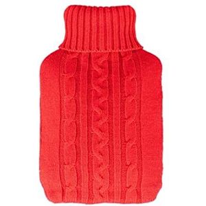 Warmwaterkruik Warmwaterkruik 2 Liter Rubberen Warmwaterkruik Met Deksel Gebreid, Voor Pijnverlichting Gezellige Nachten In De Nek Kruik Warm Winter (Color : A, Size : 33 * 22 cm)