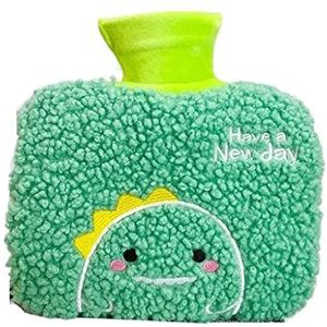 Warmwaterkruik Warmwaterkruik Met Pluche Deksel Rechthoekige Warmwaterkruik Om Nekpijn Te Verlichten Gezellige Nachten Kruik Warm Winter (Color : C, Size : 1L)