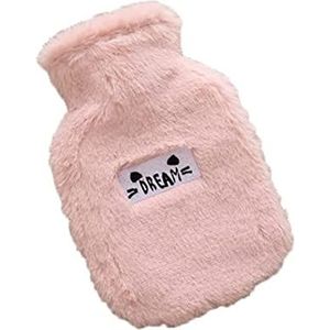Warmwaterkruik Warmwaterkruik Met Pluche Hoes Warmwaterzak Voor Pijnbestrijding Nekpijn In De Nek Gezellige Nachten Kruik Warm Winter (Color : D, Size : 500ML)