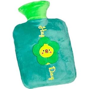 Warmwaterkruik Warmwaterkruik Met Bloemafdekking Rechthoekige Warmwaterzak Voor Pijnverlichting Nekrug Hoofdpijn Gezellige Nachten Kruik Warm Winter (Color : B, Size : 1L)