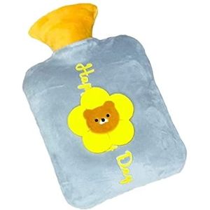 Warmwaterkruik Warmwaterkruik Met Bloemafdekking Rechthoekige Warmwaterzak Voor Pijnverlichting Nekrug Hoofdpijn Gezellige Nachten Kruik Warm Winter (Color : A, Size : 1L)