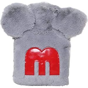 Warmwaterkruik Pluche gecoate warmwaterzak Warme warmwaterzak voor nekpijnverlichting Gezellige nachten Kruik Warm Winter (Color : A, Size : 500ML)