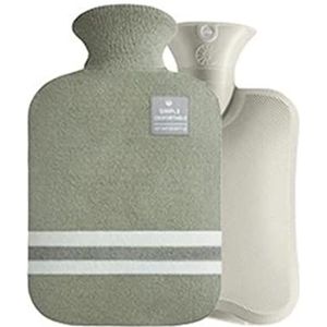 Warmwaterkruik Warmwaterkruik met gebreide hoes Warmwaterzak voor volwassenen Pijnbestrijding Nekrug Hoofdpijn Gezellige nachten Kruik Warm Winter (Color : H, Size : 1L)