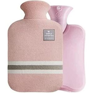 Warmwaterkruik Warmwaterkruik met gebreide hoes Warmwaterzak voor volwassenen Pijnbestrijding Nekrug Hoofdpijn Gezellige nachten Kruik Warm Winter (Color : F, Size : 2L)