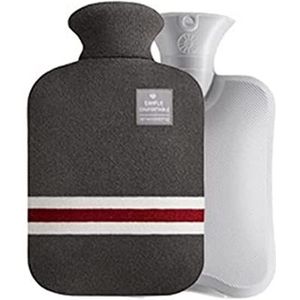 Warmwaterkruik Warmwaterkruik met gebreide hoes Warmwaterzak voor volwassenen Pijnbestrijding Nekrug Hoofdpijn Gezellige nachten Kruik Warm Winter (Color : E, Size : 2L)