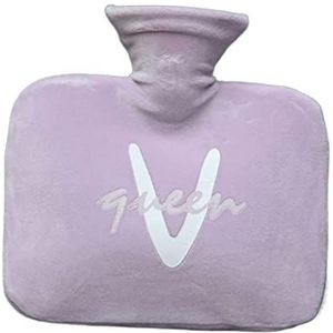 Warmwaterkruik Warmwaterkruik Met Fleece Love Cover Rechthoekige Warmwaterzak Voor Pijnverlichting In De Nek Gezellige Nachten Kruik Warm Winter (Color : A, Size : 1L)