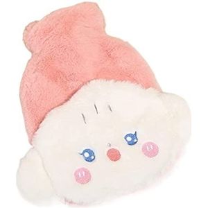 Warmwaterkruik Met Pluche Bedekte Warmwaterkruik Warmtezak Voor Pijnverlichting Nekrug Hoofdpijn Gezellige Nachten Kruik Warm Winter (Color : A, Size : 500ML)