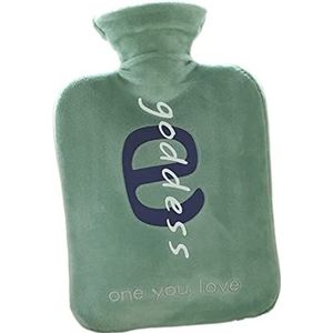 Warmwaterkruik Warmwaterkruik Met Fleecehoes, Warmwaterzak Voor Pijnverlichting In De Nek, Gezellige Nachten Kruik Warm Winter (Color : C, Size : 1L)