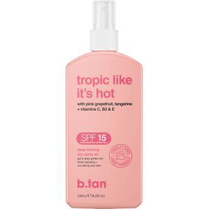 b.tan - Tropic Like It's Hot - Zelfbruiner - 8 fl oz - SPF 15 - Hydrateert de Huid