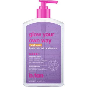 B.tan - Glow Your Own Way - Next Level - Insanely Dark clear self tan gel - 473 ml