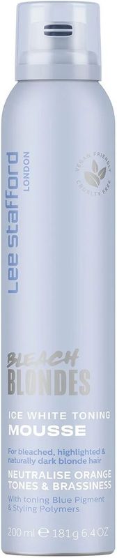 Lee Stafford - Bleach Blondes - Styling Mousse - 200ml - IJs Wit