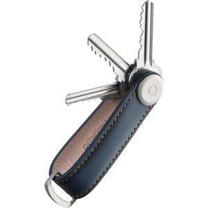 Orbitkey Sleutelhangers Orbitkey Leather Leer - blauw