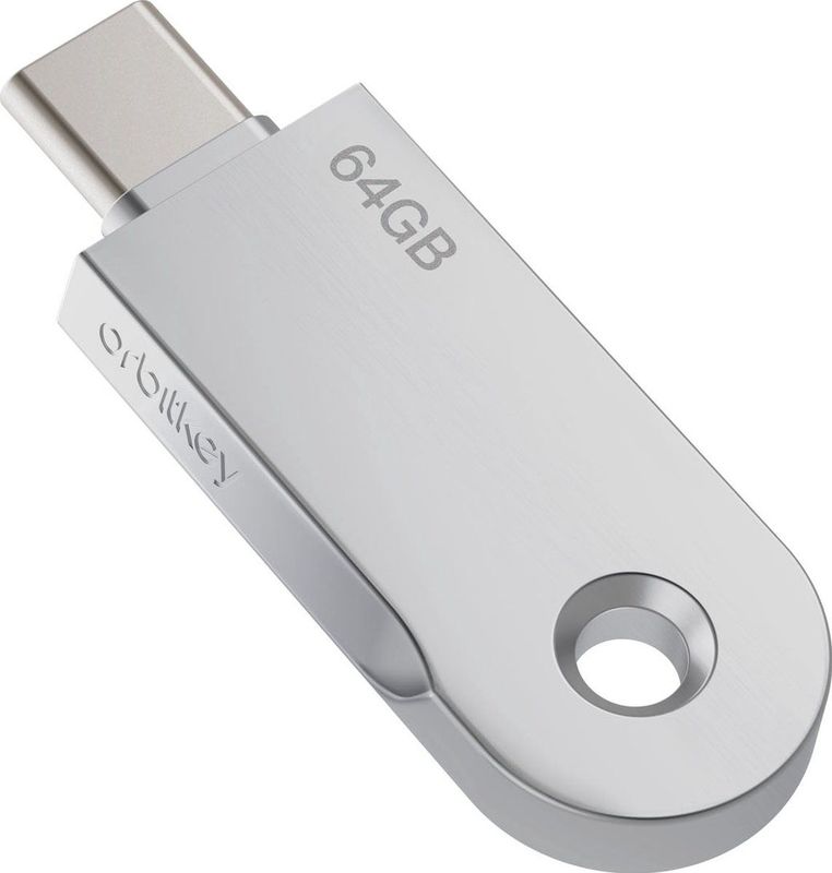 Orbitkey - USB-C Flash Drive - 64GB - USB-stick - Zwart - Stijlvol Ontwerp