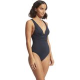 Seafolly - Womens Collective Cross Back One Piece - Badpak - Blauw