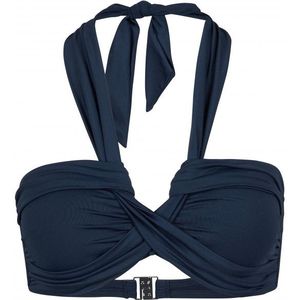 Seafolly Womens Collective Halter Bandeau Bikinitop (Dames |blauw)