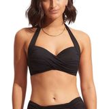 Seafolly - Collective Twist Soft Cup Halter - Bikinitop - Zwart