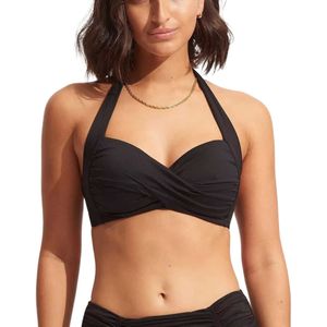 Seafolly - Collective Twist Soft Cup Halter - Bikinitop - Zwart