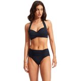 Seafolly - Collective Twist Soft Cup Halter Bikinitop - Blauw
