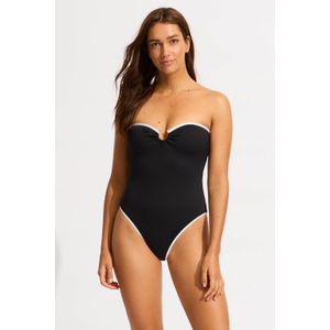 Seafolly - Beach Bound - Badpak - Zwart/Ecru