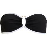 Seafolly - Beach Bound Ring Front Bandeau - Bikinitop - Zwart