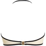 Seafolly Womens Beach Bound Ring Front Bandeau Bikinitop (Dames |wit)