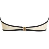 Seafolly Womens Beach Bound Ring Front Bandeau Bikinitop (Dames |wit)