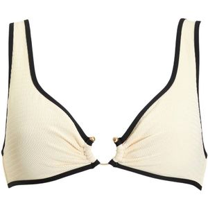 Seafolly Womens Beach Bound Ring Front Tank Bikinitop (Dames |wit)