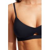 Seafolly - Collective Hybrid Bralette - Bikinitop - Blauw - Stretch - Verstelbare Schouderbandjes