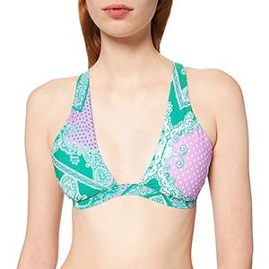 Seafolly Dames Bandana Bay Wrap Front Tri Bikiniooverdeel