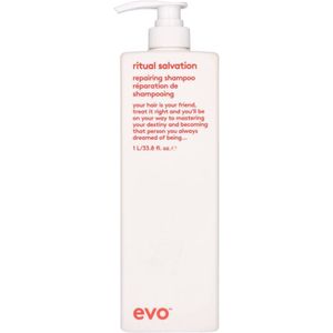 Evo Ritual Salvation Care Shampoo 1L - Normale shampoo vrouwen - Voor Alle haartypes - 1000 ml - Normale shampoo vrouwen - Voor Alle haartypes
