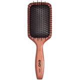 Evo - Pete Iconic Paddle Borstel - Gecertificeerd Harthout - Zacht Kussen Pad