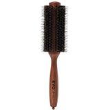 Evo Spike Nylon pin brush, radial borstel, 28 mm, stylingborstel met wildzwijnharen voor snel en eenvoudig föhnen, haarborstel voor vrouwen, dames en heren, gemaakt van gecertificeerd hout