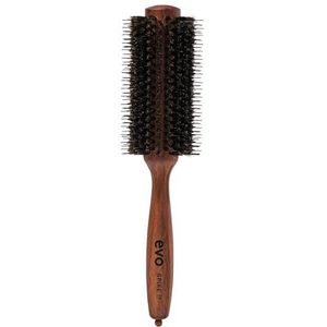 Evo Spike Nylon pin brush, radial borstel, 28 mm, stylingborstel met wildzwijnharen voor snel en eenvoudig föhnen, haarborstel voor vrouwen, dames en heren, gemaakt van gecertificeerd hout