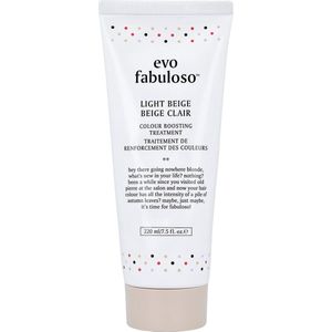 EVO Fabuloso Colour Boosting Treatment Haarmasker voor Accentueren van Haarkleur Tint Light Beige 220 ml